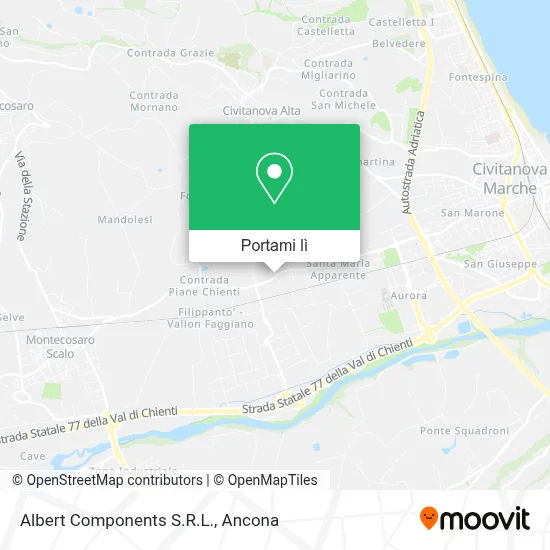 Mappa Albert Components S.R.L.