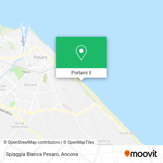 Mappa Spiaggia Bianca Pesaro