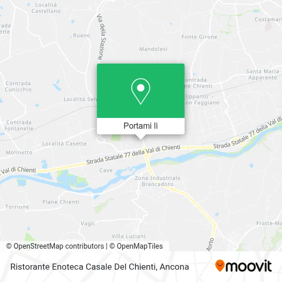 Mappa Ristorante Enoteca Casale Del Chienti