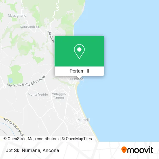 Mappa Jet Ski Numana