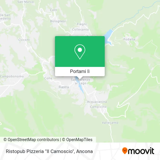 Mappa Ristopub Pizzeria "Il Camoscio"