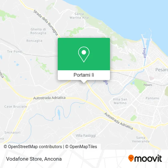 Mappa Vodafone Store