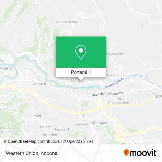 Mappa Western Union