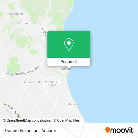 Mappa Conero Escursioni