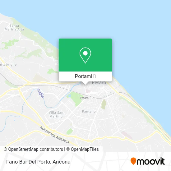 Mappa Fano Bar Del Porto
