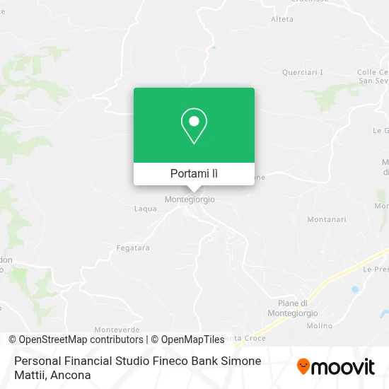 Mappa Personal Financial Studio Fineco Bank Simone Mattii
