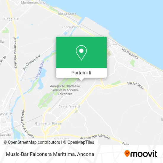 Mappa Music-Bar Falconara Marittima