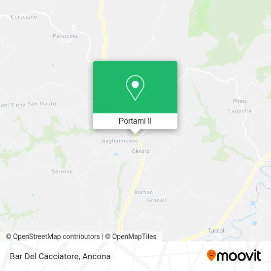 Mappa Bar Del Cacciatore