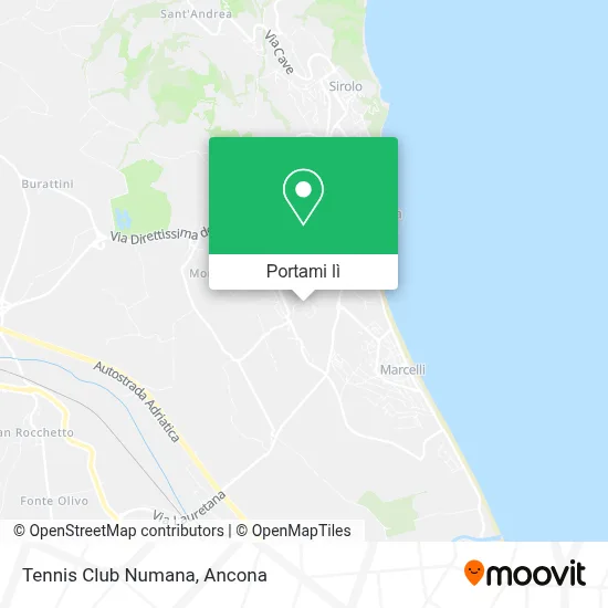 Mappa Tennis Club Numana
