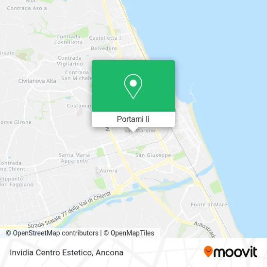 Mappa Invidia Centro Estetico