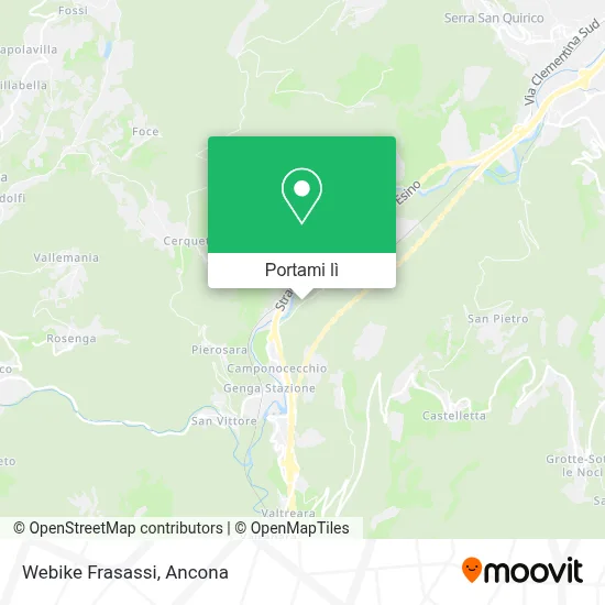 Mappa Webike Frasassi