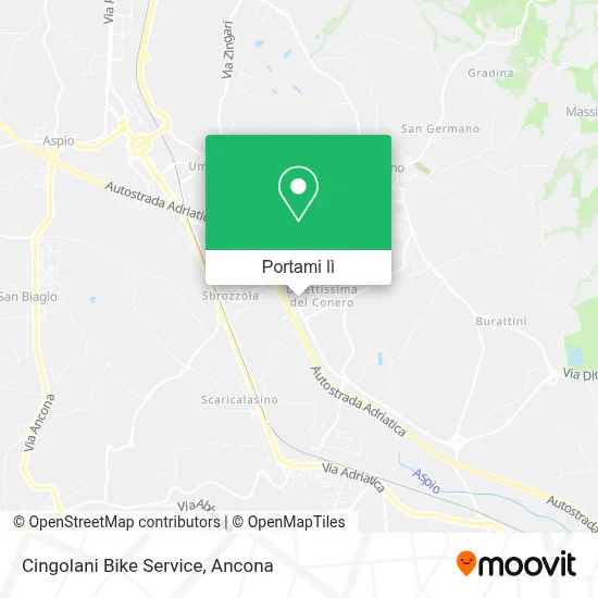 Mappa Cingolani Bike Service
