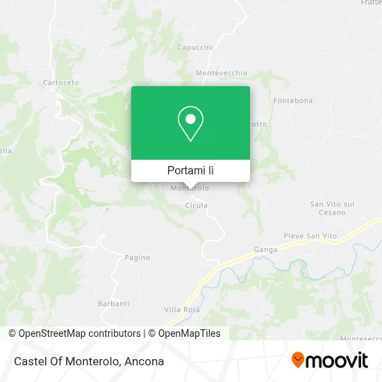 Mappa Castel Of Monterolo