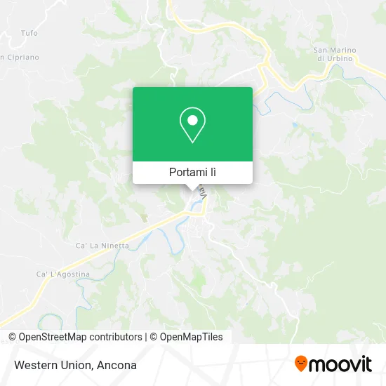 Mappa Western Union