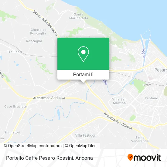 Mappa Portello Caffe Pesaro Rossini