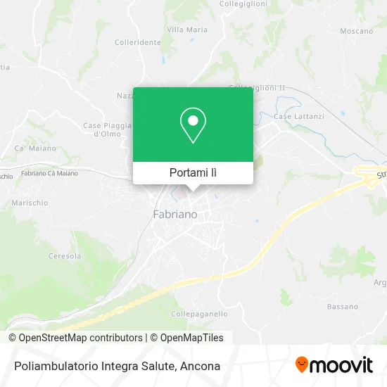 Mappa Poliambulatorio Integra Salute