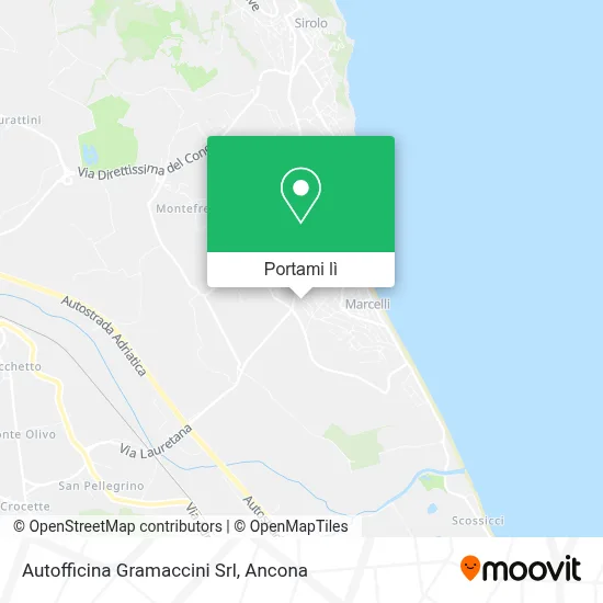 Mappa Autofficina Gramaccini Srl