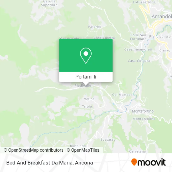 Mappa Bed And Breakfast Da Maria