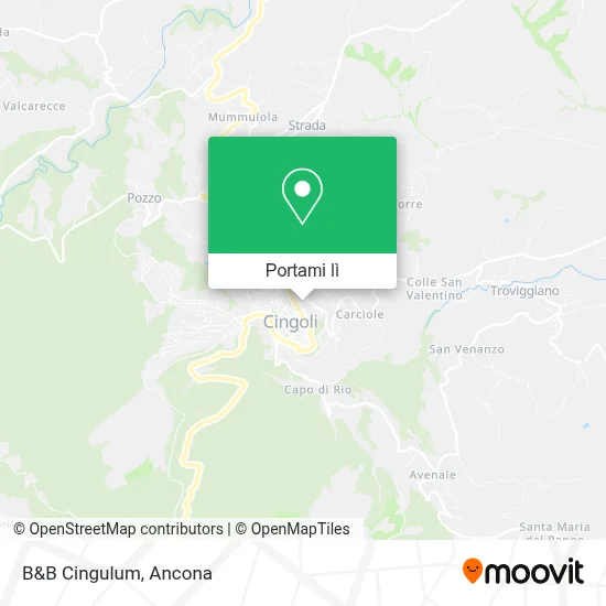 Mappa B&B Cingulum