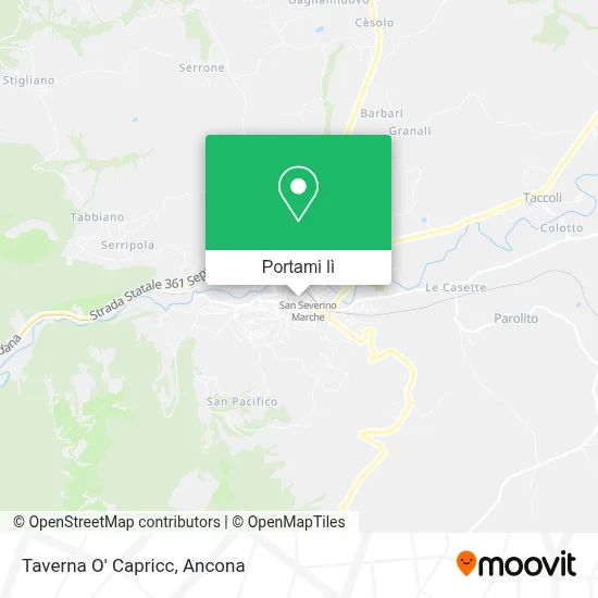 Mappa Taverna O' Capricc