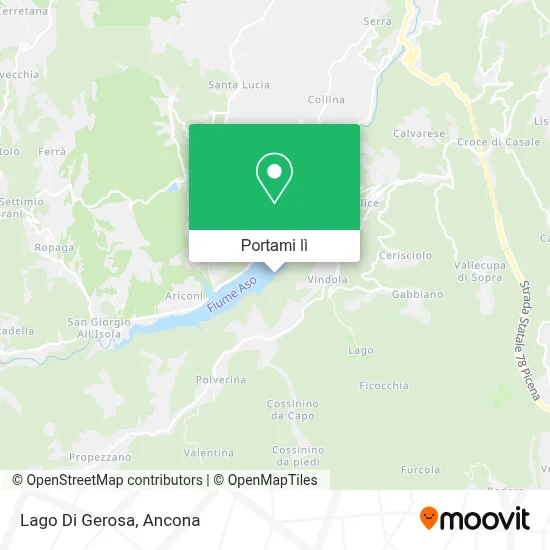 Mappa Lago Di Gerosa