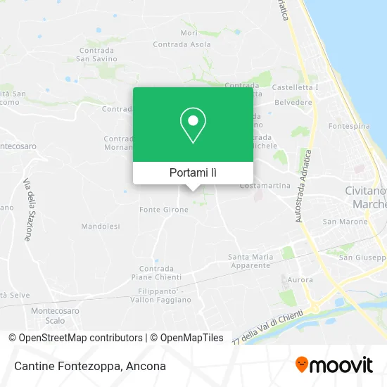 Mappa Cantine Fontezoppa