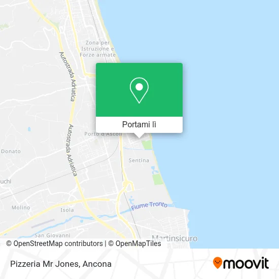 Mappa Pizzeria Mr Jones