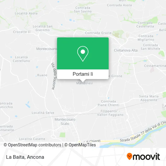 Mappa La Baita