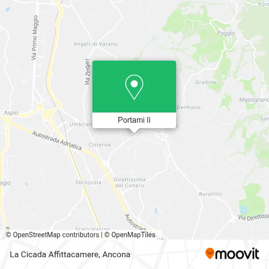 Mappa La Cicada Affittacamere