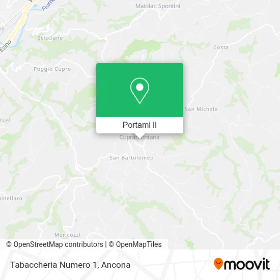 Mappa Tabaccheria Numero 1