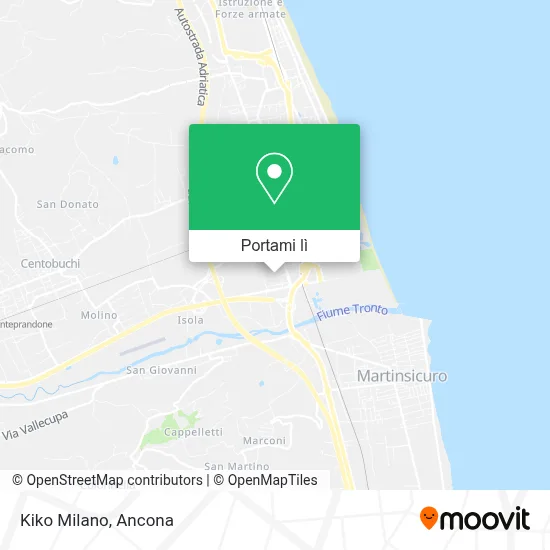 Mappa Kiko Milano
