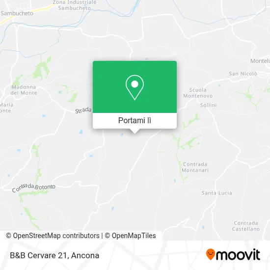 Mappa B&B Cervare 21