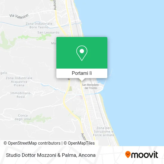 Mappa Studio Dottor Mozzoni & Palma