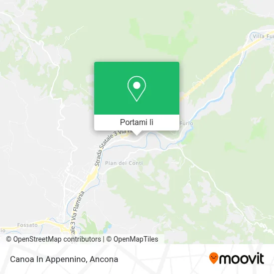 Mappa Canoa In Appennino