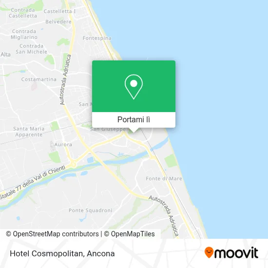 Mappa Hotel Cosmopolitan
