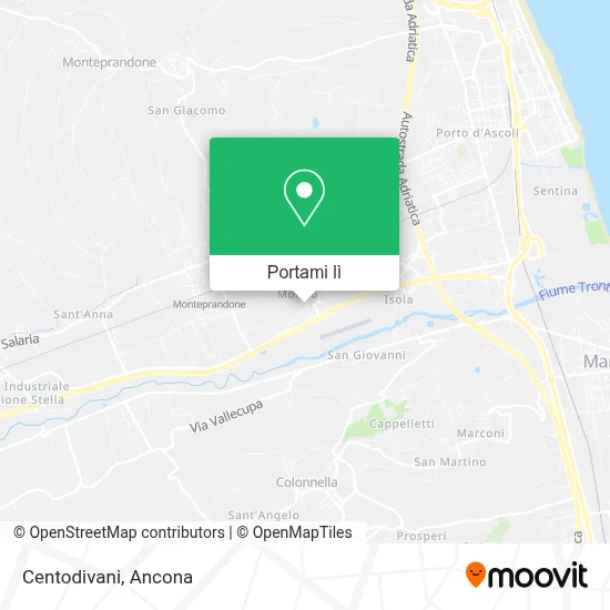 Mappa Centodivani