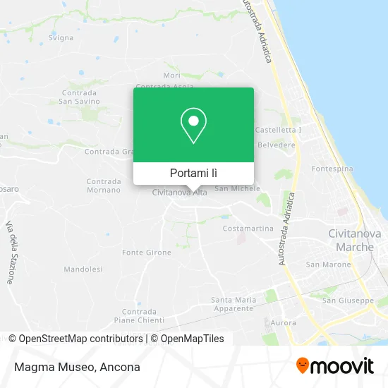 Mappa Magma Museo