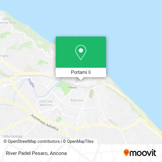Mappa River Padel Pesaro