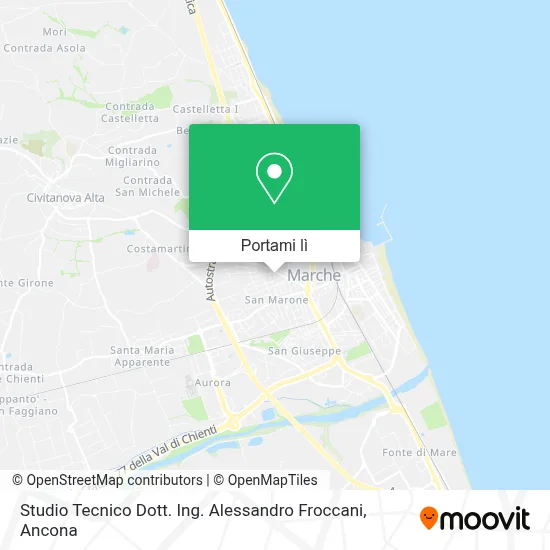 Mappa Studio Tecnico Dott. Ing. Alessandro Froccani