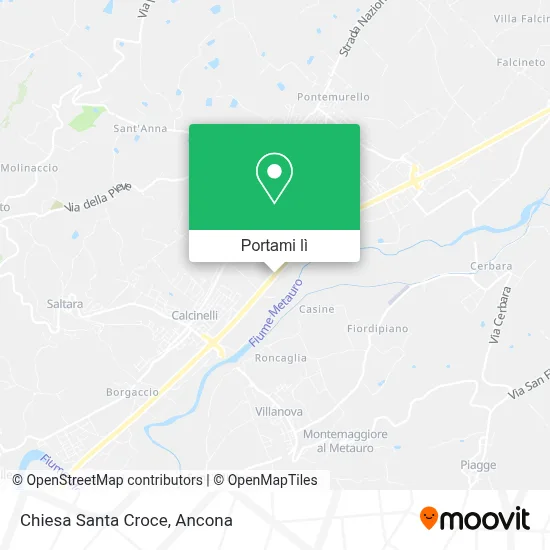 Mappa Chiesa Santa Croce