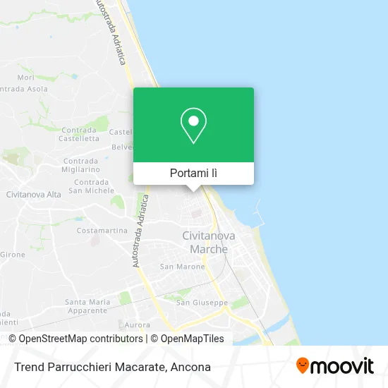 Mappa Trend Parrucchieri Macarate