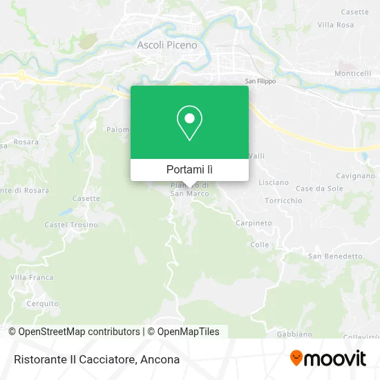 Mappa Ristorante Il Cacciatore