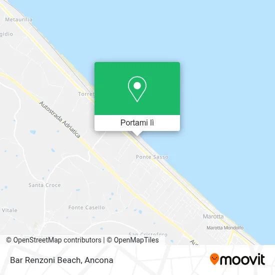 Mappa Bar Renzoni Beach