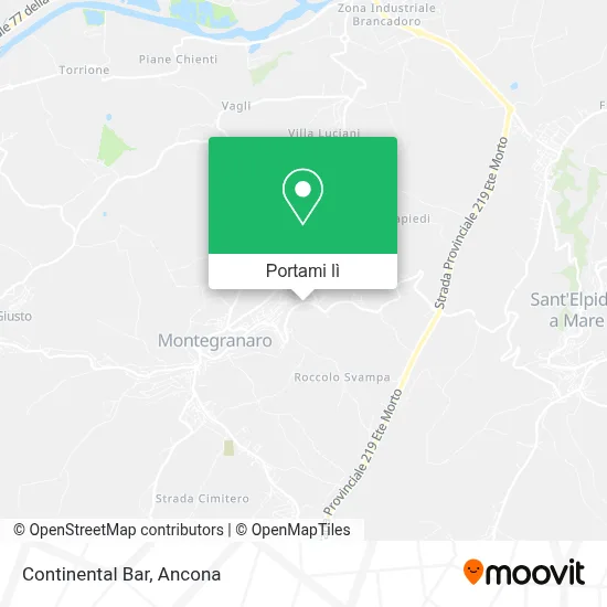 Mappa Continental Bar