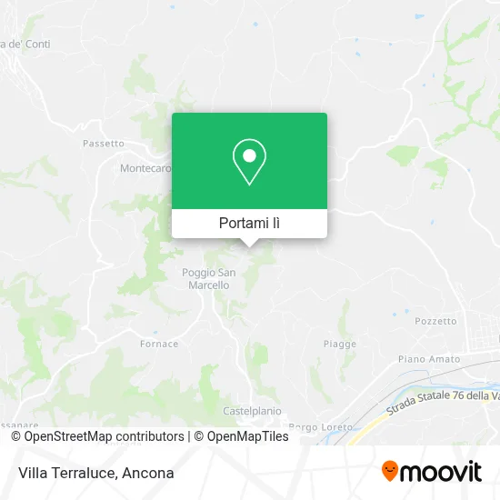 Mappa Villa Terraluce