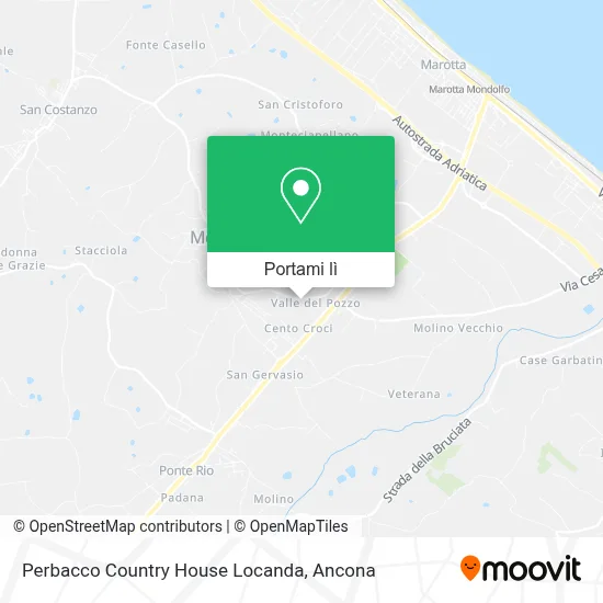 Mappa Perbacco Country House Locanda