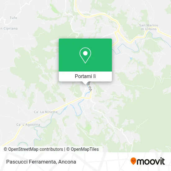 Mappa Pascucci Ferramenta