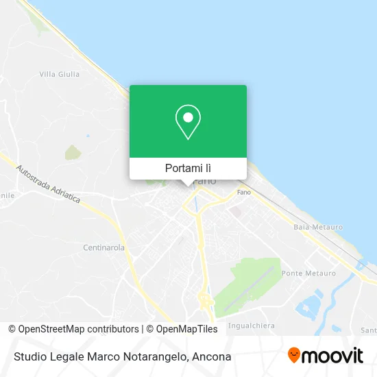 Mappa Studio Legale Marco Notarangelo
