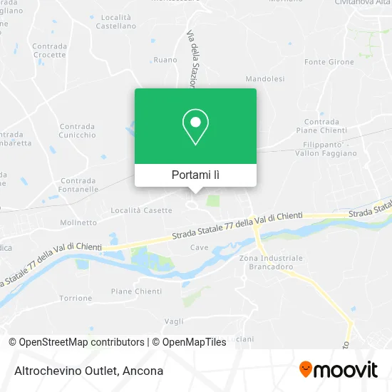 Mappa Altrochevino Outlet