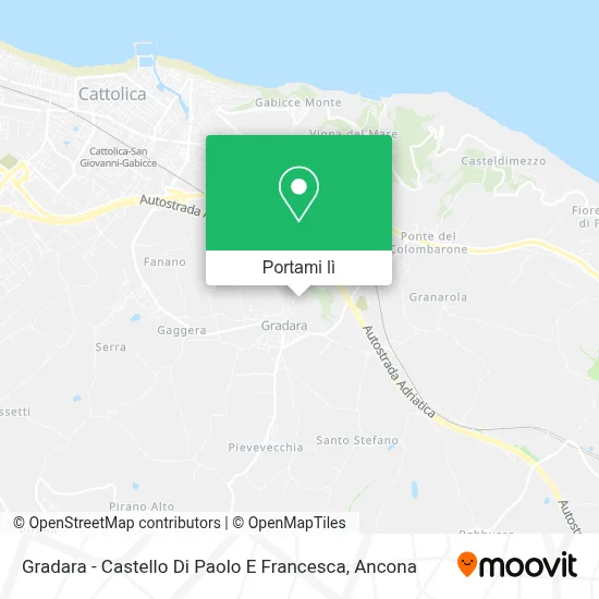 Mappa Gradara - Castello Di Paolo E Francesca